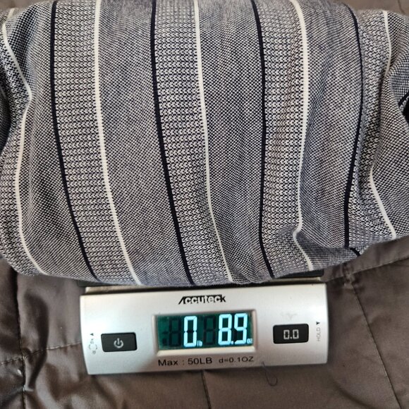 Vintage LD-Sport International Short Sleeve Grey white Stripes Polo Size XL - Picture 6 of 6